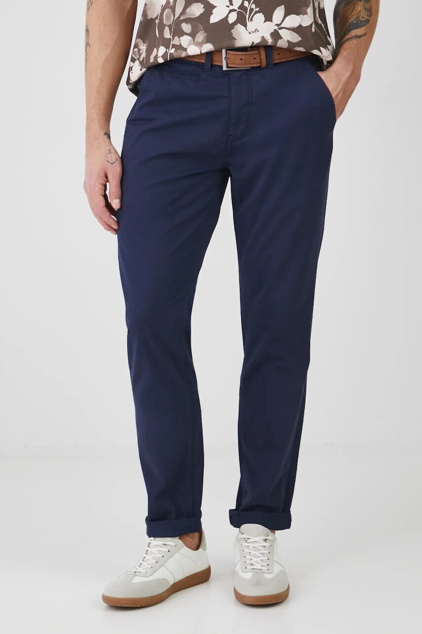 Nohavice Medicine tmavomodrá farba, priliehavé