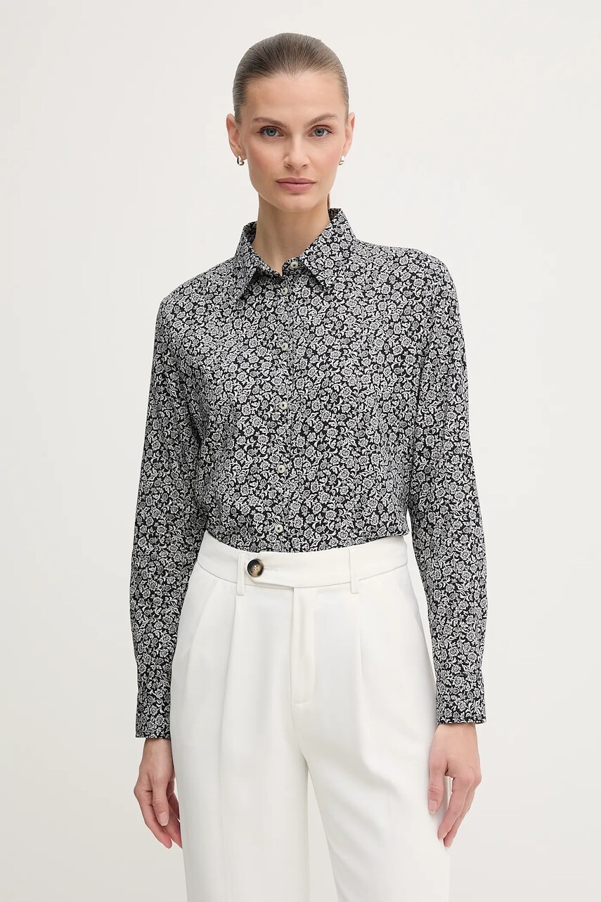 Košeľa United Colors of Benetton biela farba, regular, s klasickým golierom, 5Q6SDQ0AY