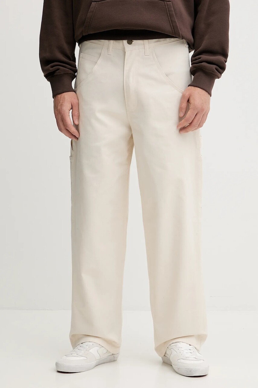 Bavlnené nohavice Stan Ray Big Job Painter béžová farba, rovné, 7051