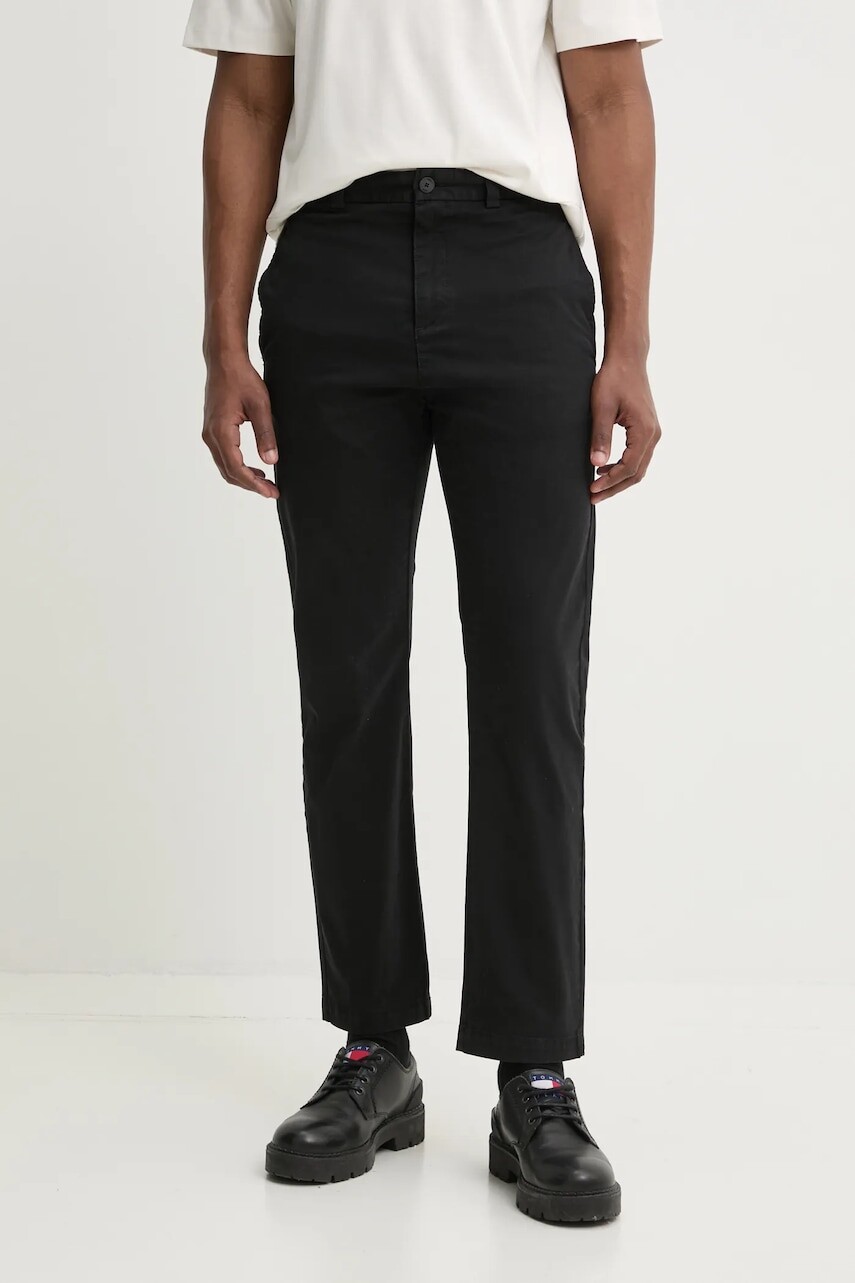 Nohavice HUGO pánske, čierna farba, rovné, 50530886