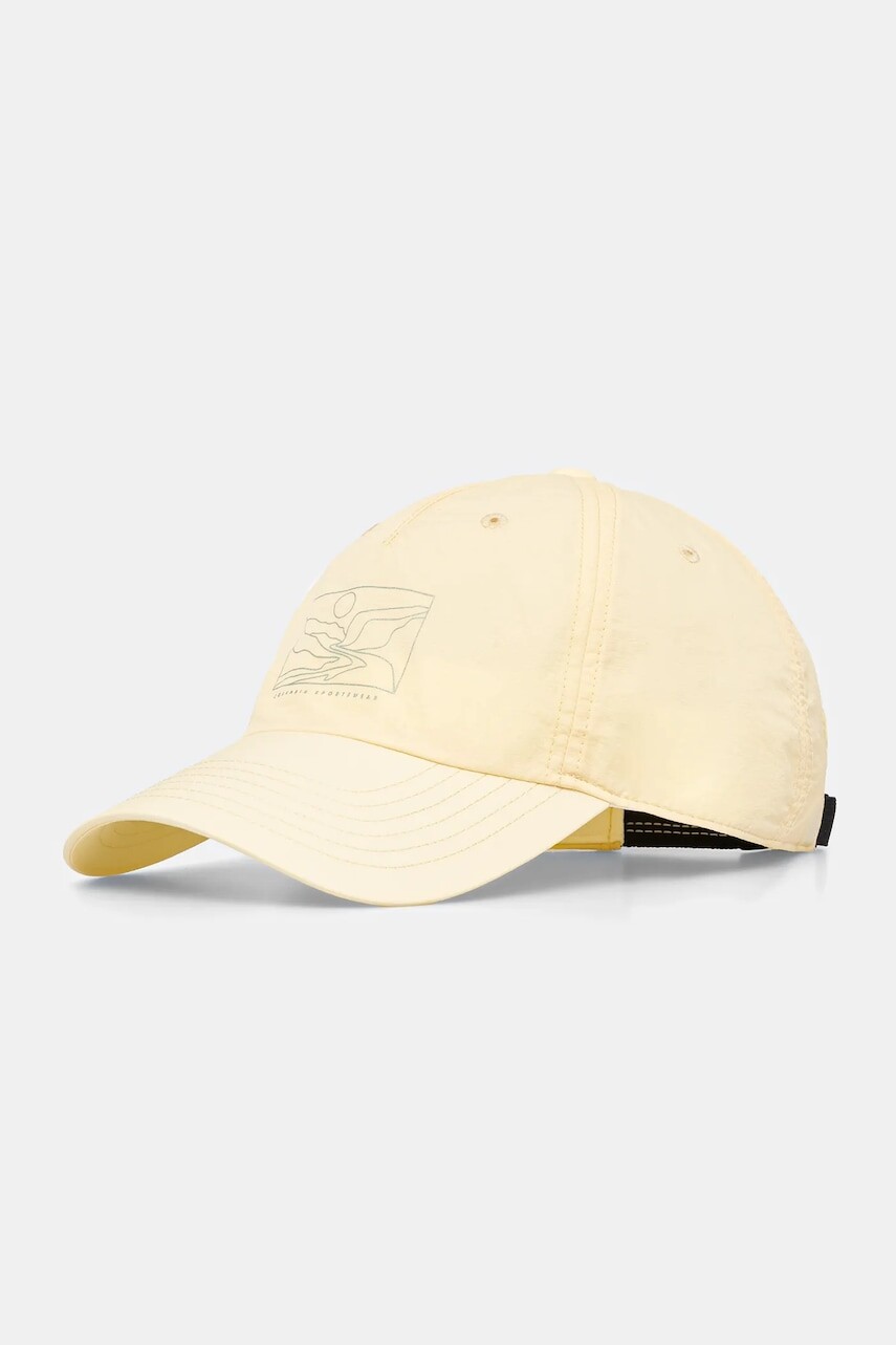 Šiltovka Columbia žltá farba, s nášivkou, 2121191
