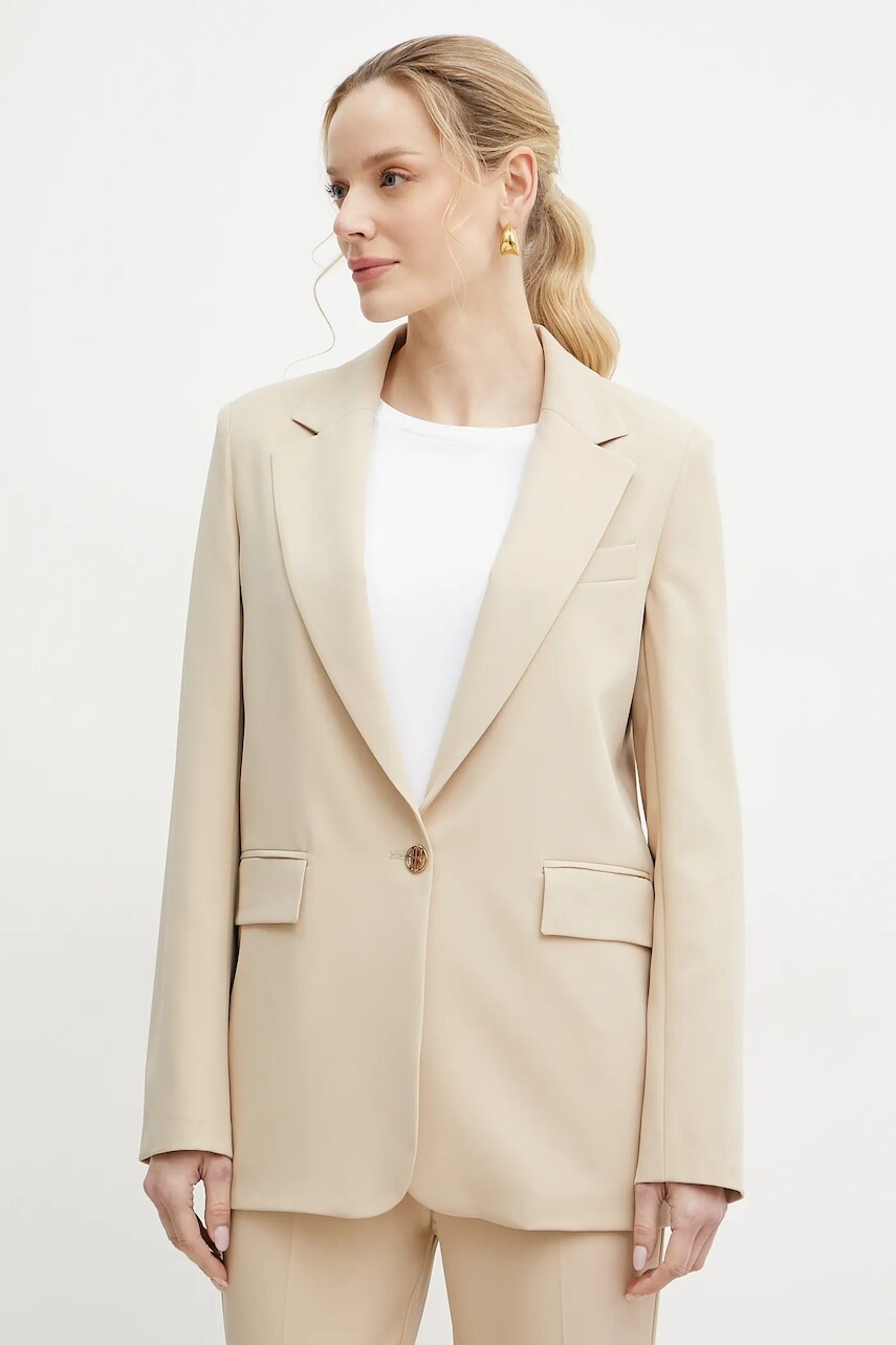 Sako Fracomina béžová farba, jednoradové, jednofarebné, FR25SJ3009W42901