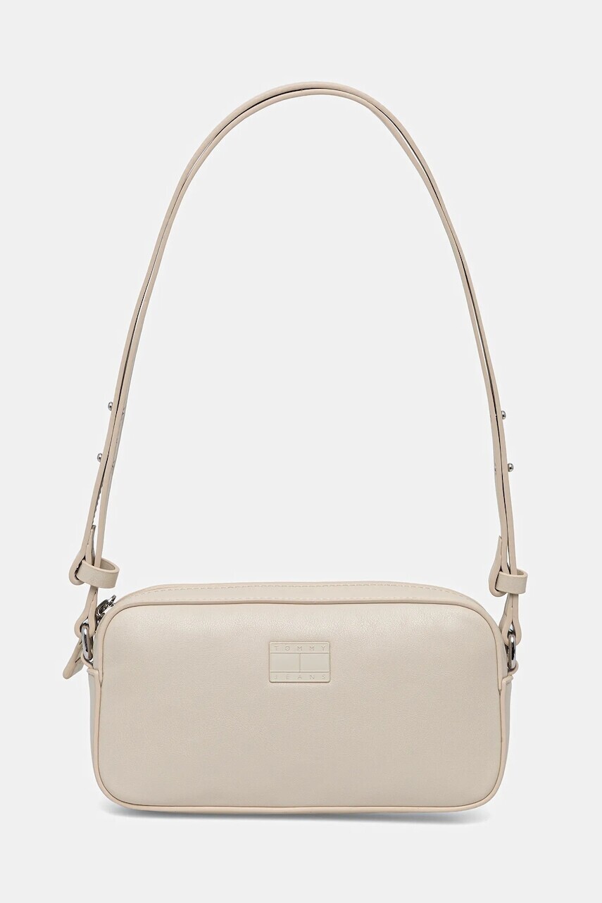 Kabelka Tommy Jeans béžová farba, AW0AW17290