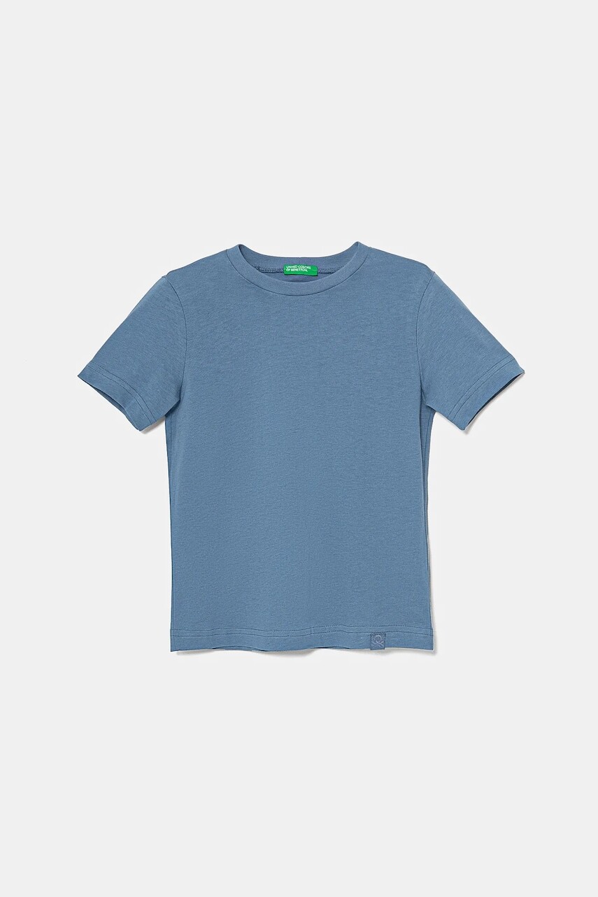 Detské bavlnené tričko United Colors of Benetton jednofarebné, 3I1XC109W