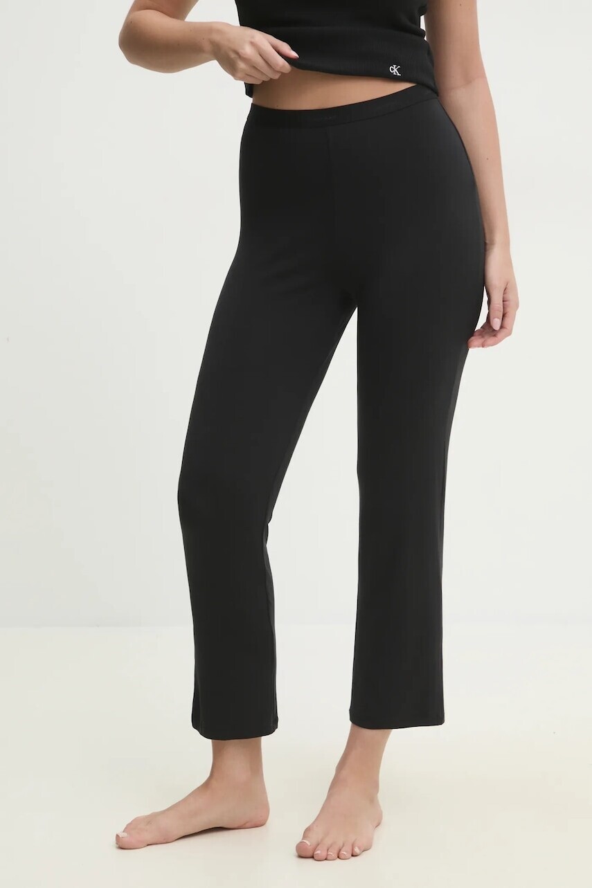 Pyžamové nohavice Calvin Klein Underwear dámske, čierna farba, 000QS7285E