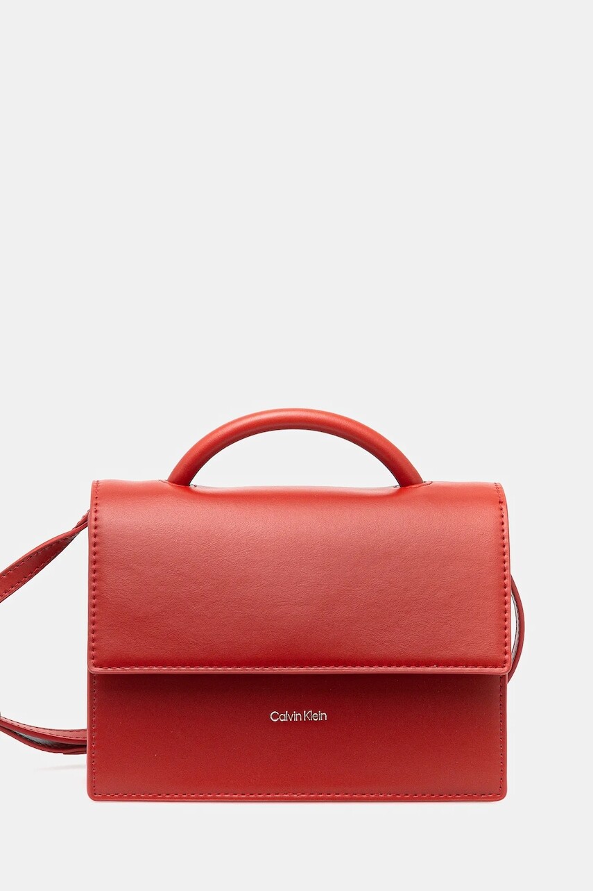 Kabelka Calvin Klein červená farba, K60K613162