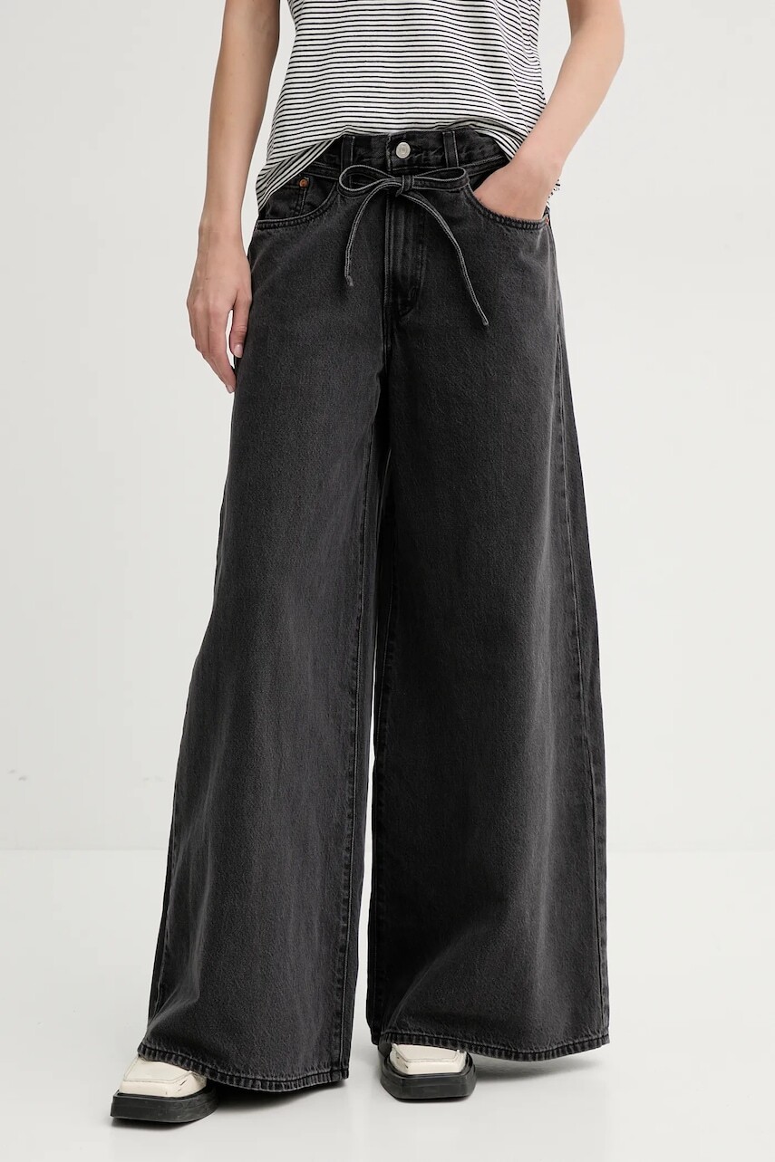 Rifle Levi's XL SUPERWIDE dámske, šedá farba, 001T3