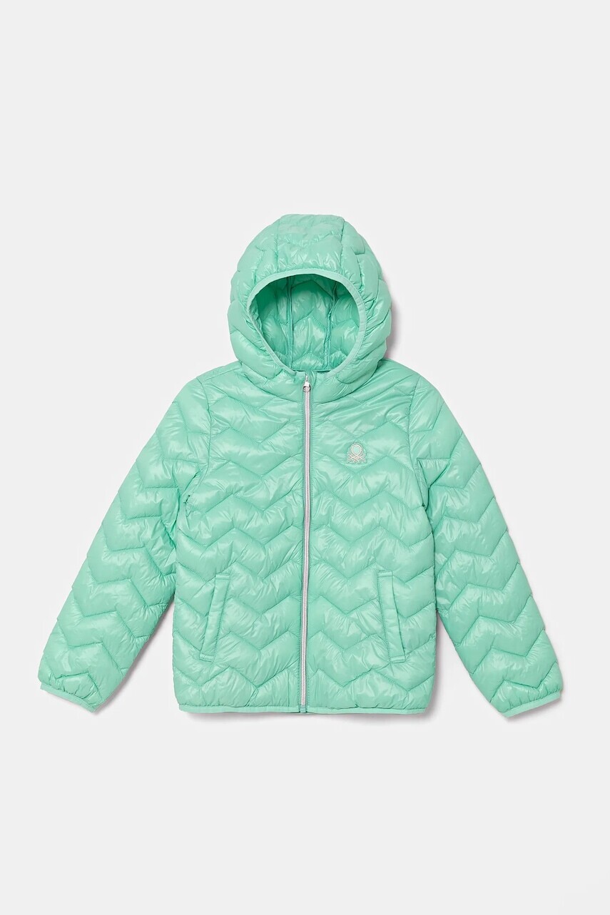 Detská bunda United Colors of Benetton tyrkysová farba, 21INCN04U