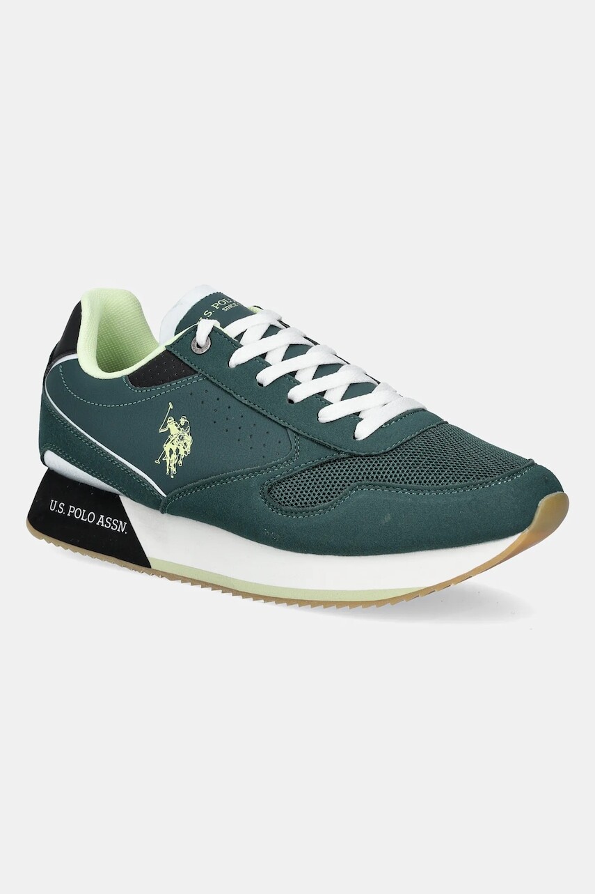 Tenisky U.S. Polo Assn.  NOBIL pánske, zelená farba, NOBIL003M/5HY9