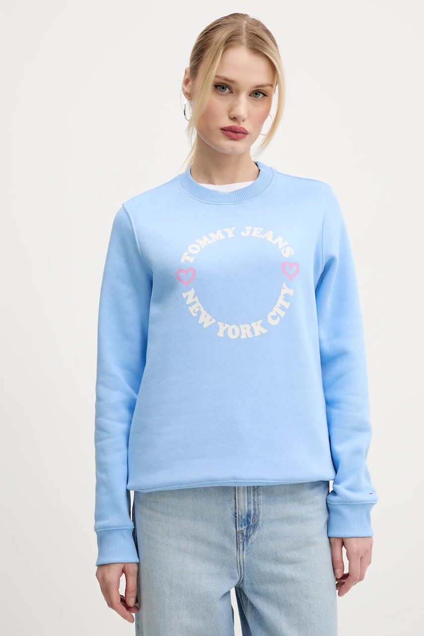 Mikina Tommy Jeans dámska, s potlačou, DW0DW21770