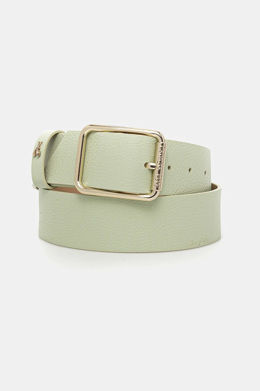 Kožený opasok Patrizia Pepe dámsky, béžová farba, CW6409 L001