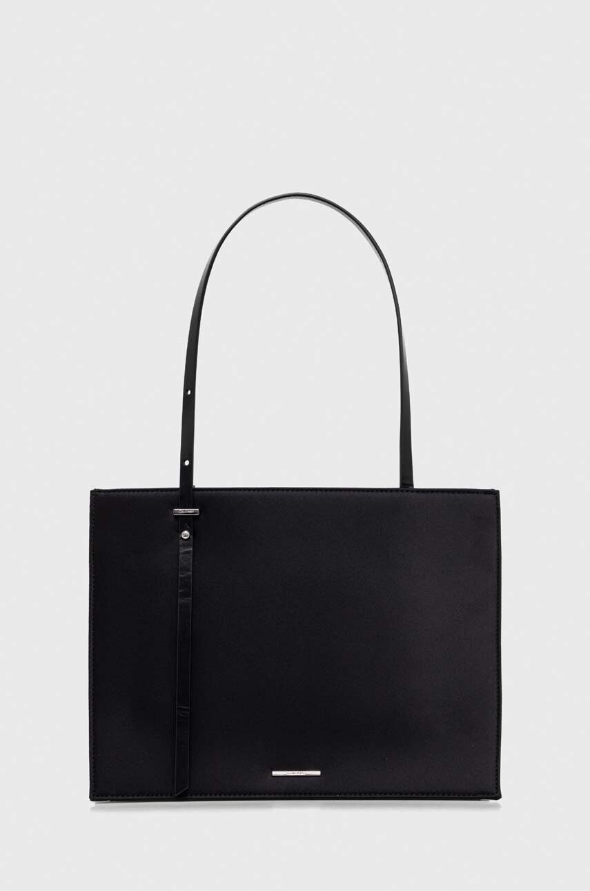 Kabelka Calvin Klein čierna farba,K60K611369