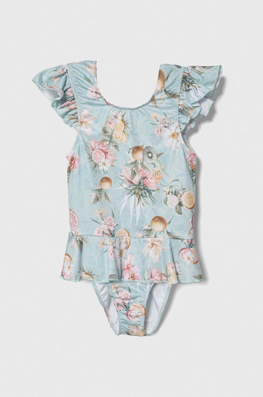 Jednodielne detské plavky Jamiks tyrkysová farba