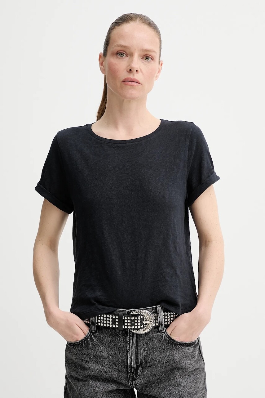 Bavlnené tričko Levi's dámske, béžová farba