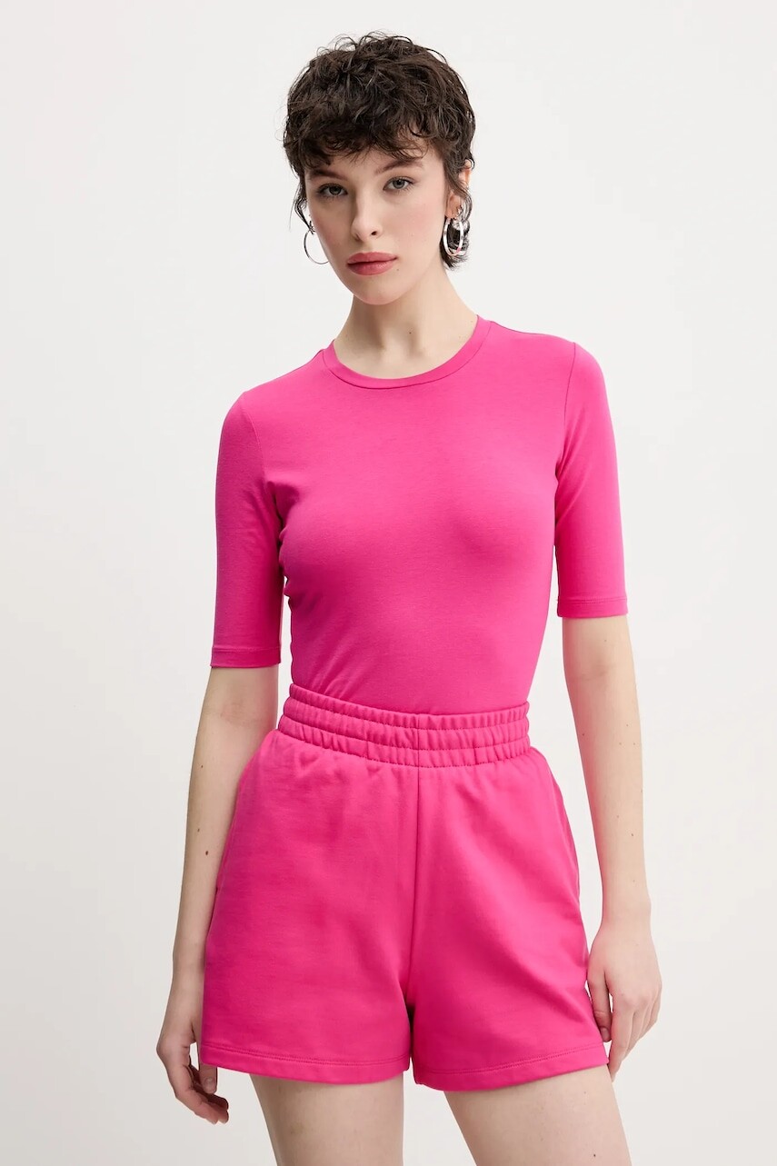 Tričko HUGO dámske, ružová farba, 50515019