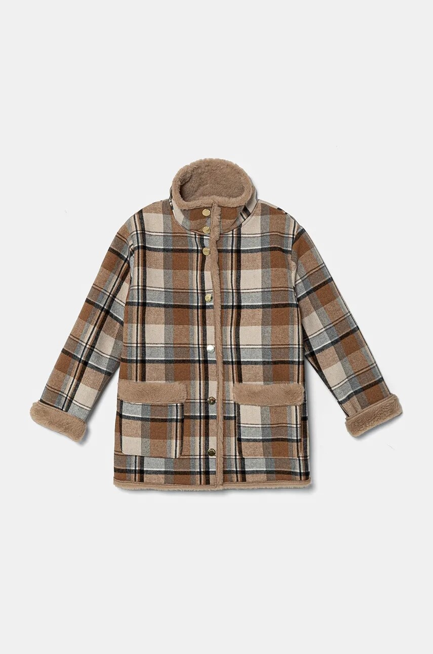 Detský kabát Mayoral béžová farba, 7476