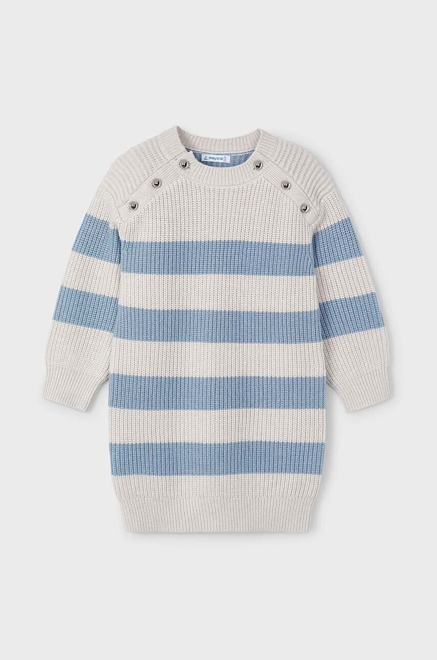 Dievčenské šaty Mayoral mini, rovný strih, 4924