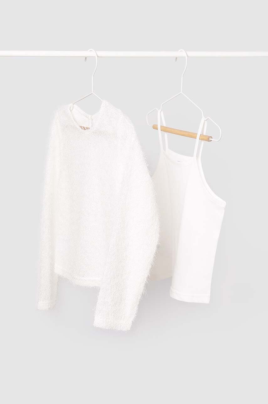 Detská blúzka Mayoral béžová farba, jednofarebná, 7006