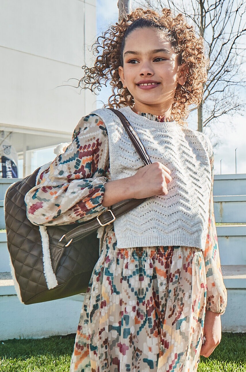 Detská vesta Mayoral béžová farba, tenký, 7315