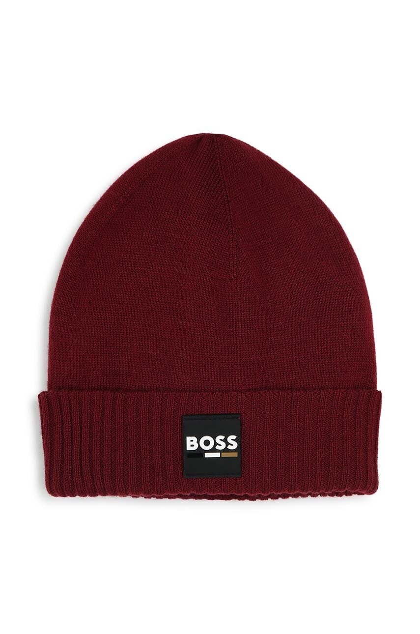 Detská čiapka BOSS červená farba biela, J51566