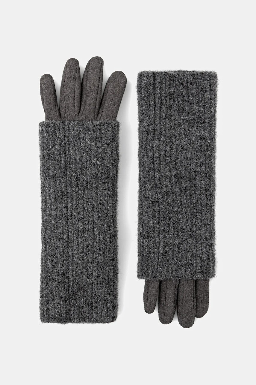 Rukavice s prímesou vlny Medicine dámske, šedá farba