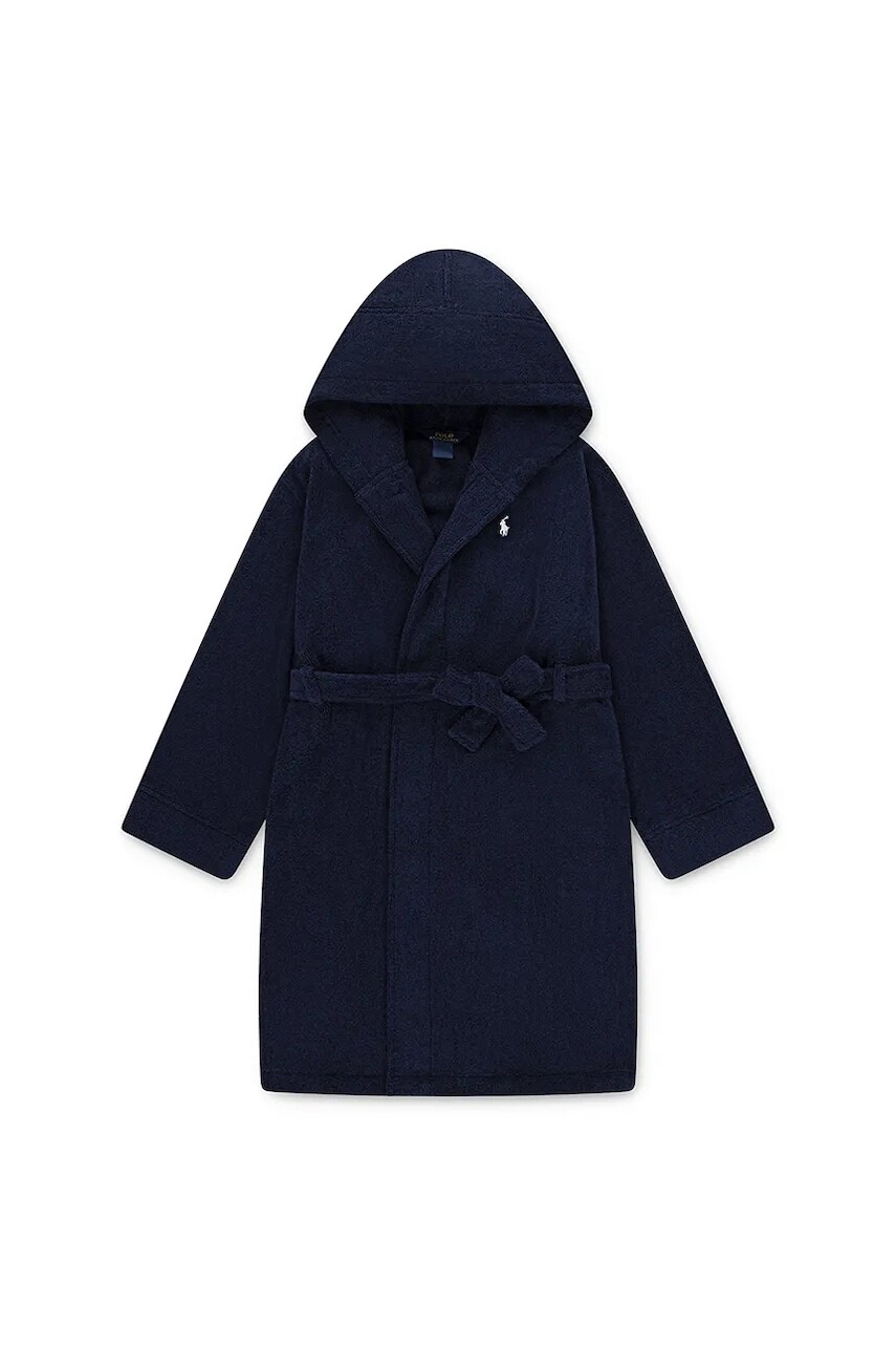 Detský bavlnený župan Polo Ralph Lauren tmavomodrá farba, 8P0188