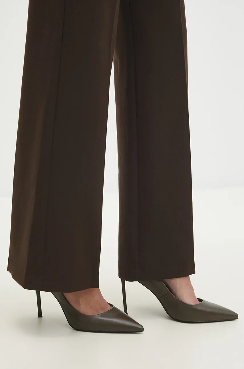 Kožené lodičky Answear.LAB zelená farba