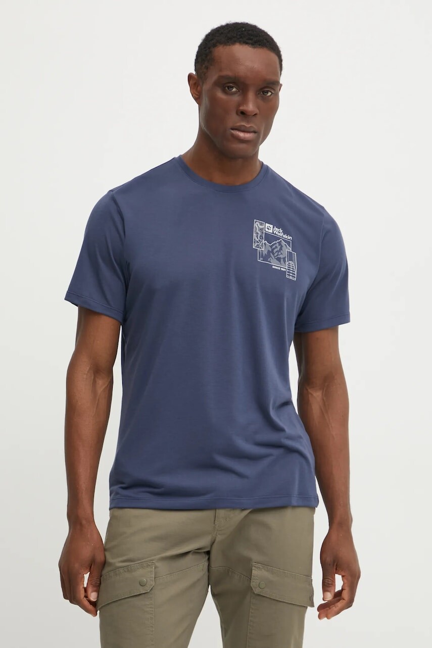 Športové tričko Jack Wolfskin Vonnan s potlačou, A62314