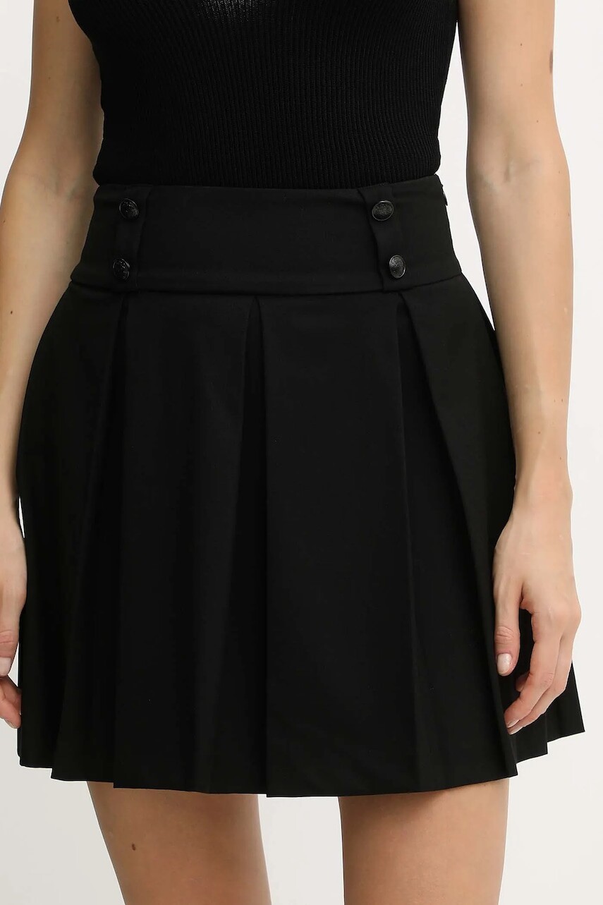 Sukňa Morgan JOSH.F šedá farba, mini, áčkový strih, JOSH.F