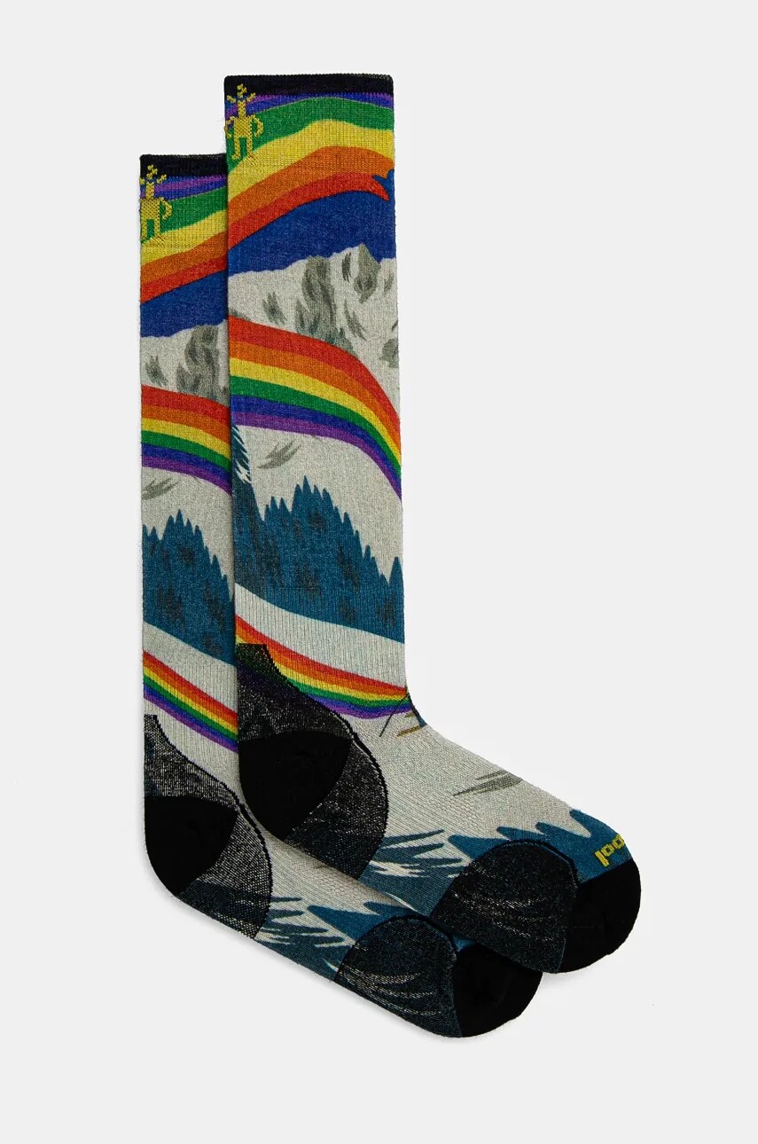 Lyžiarske ponožky Smartwool Zero Cushion Rainbow Trails Print SW002619