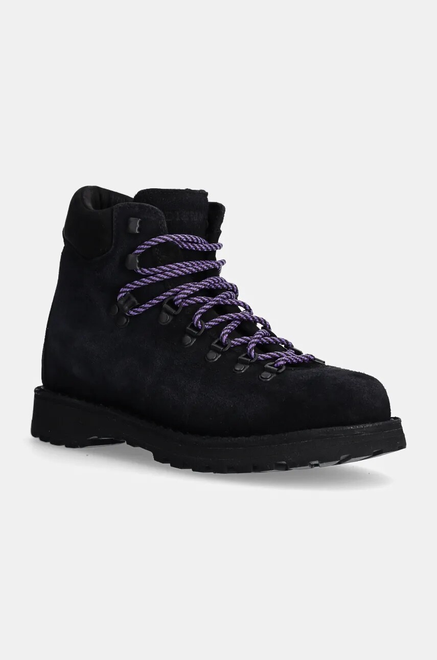 Semišové topánky Diemme Roccia Vet pánske, čierna farba, DI24FWRVM-I01S008BLK