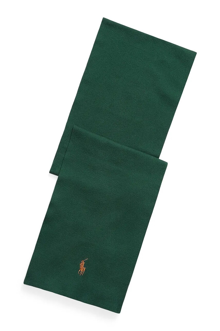 Bavlnený šál Polo Ralph Lauren hnedá farba, jednofarebná, 710886139