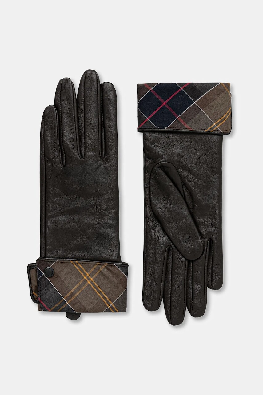 Rukavice Barbour čierna farba, LGL0005