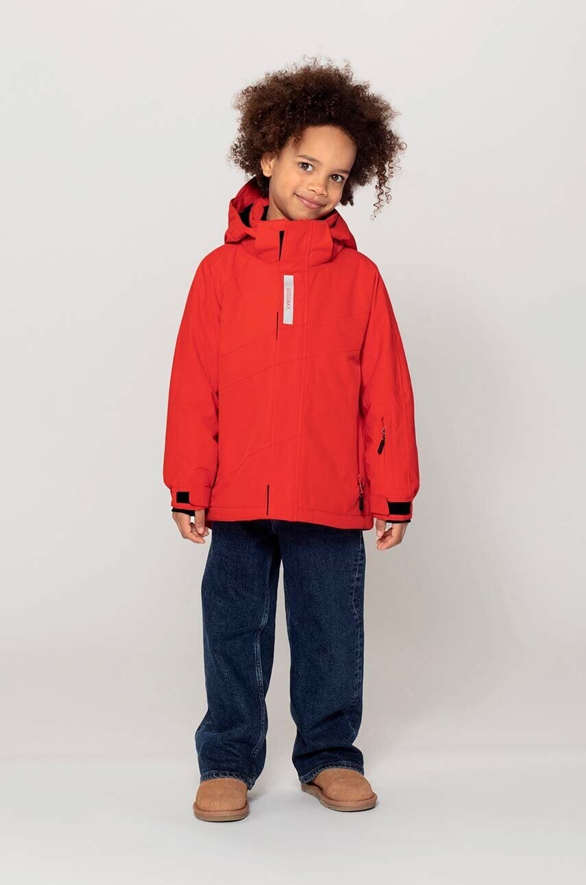 Detská lyžiarska bunda Gosoaky CURIOUS CAT oranžová farba, 242.9.1.729