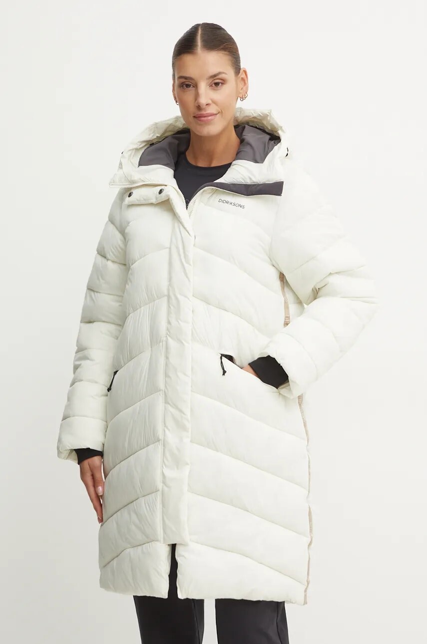 Bunda Didriksons MARION dámska, biela farba, zimná, 505408