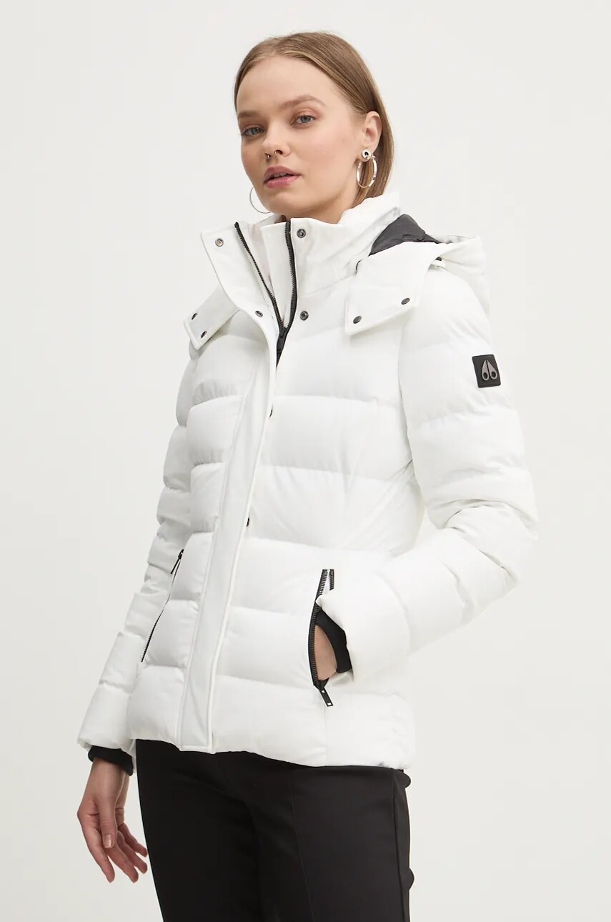 Páperová bunda MOOSE KNUCKLES Betta dámska, biela farba, zimná, M34LJ136S