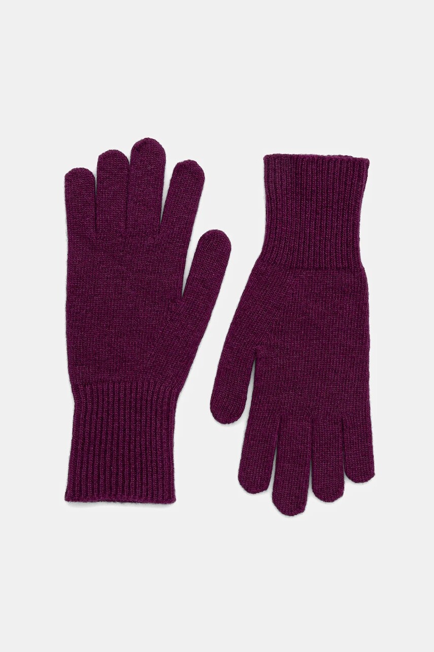 Vlnené rukavice United Colors of Benetton čierna farba, 1202DG00E