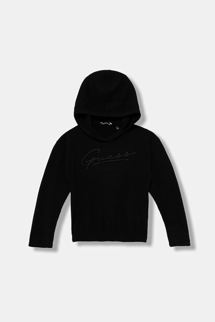Detský sveter Guess čierna farba, tenký, J4BR16 Z2V42
