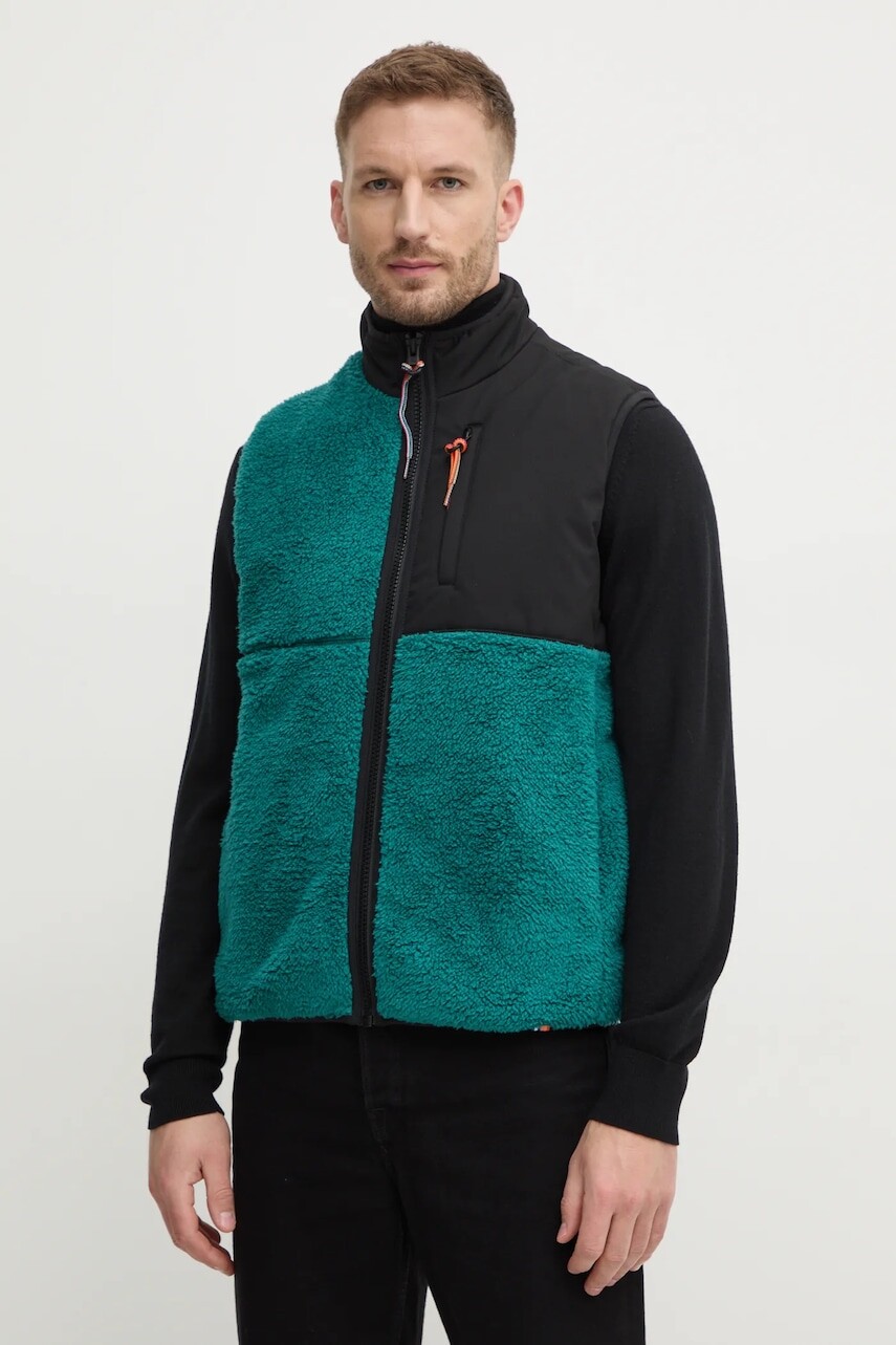 Vesta United Colors of Benetton pánska, zelená farba, prechodná, 2LNEUJ00J