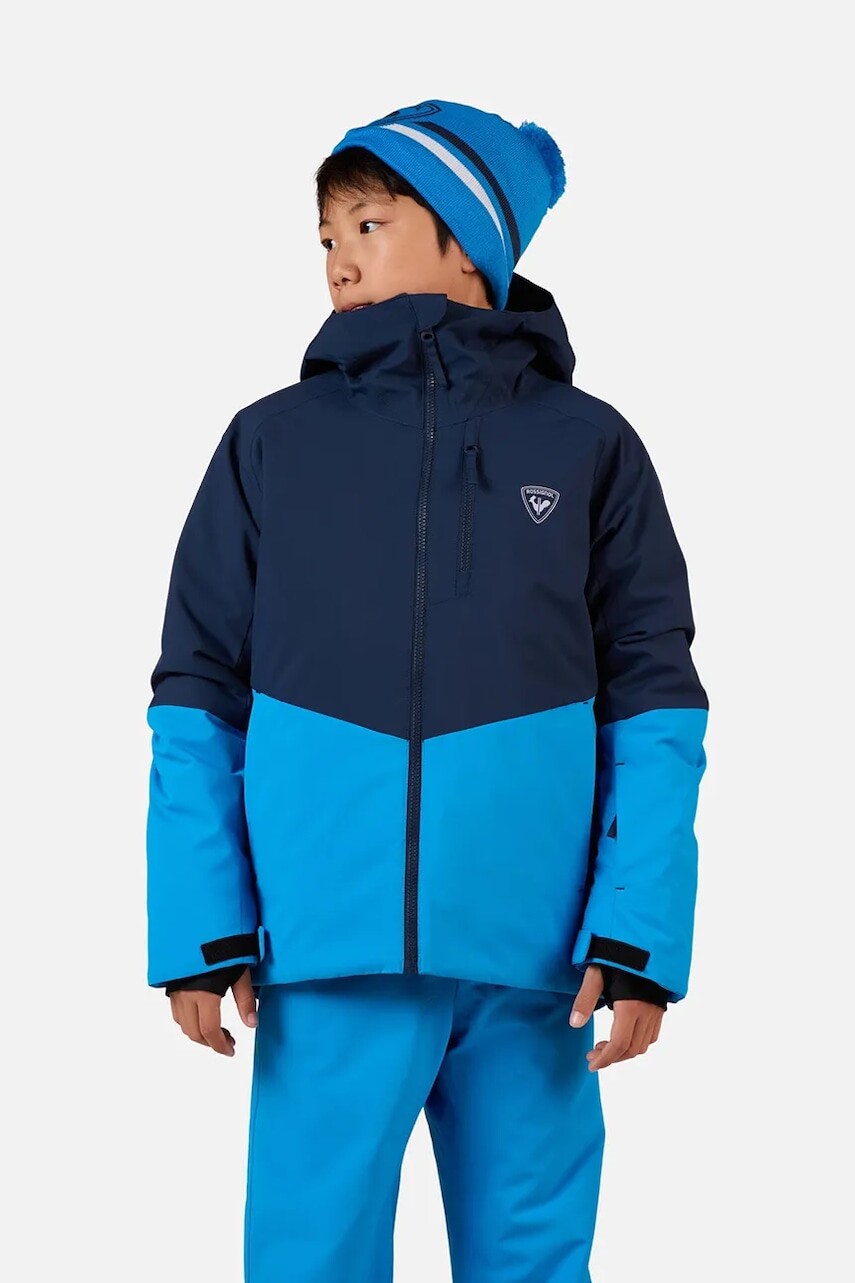 Detská bunda Rossignol WISPILE tyrkysová farba, RLNYJ02