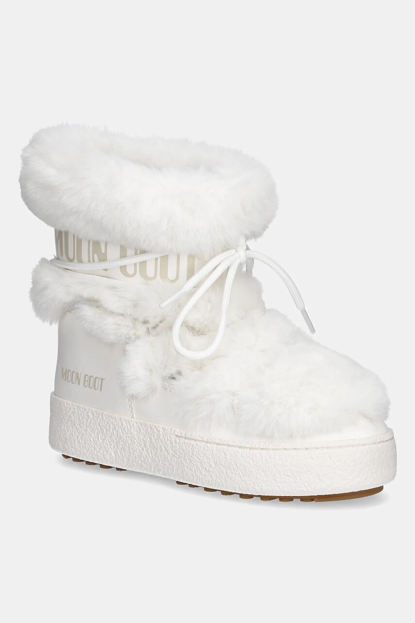 Snehule Moon Boot MB LTRACK FAUX FUR WP biela farba, 80D2450130 A001