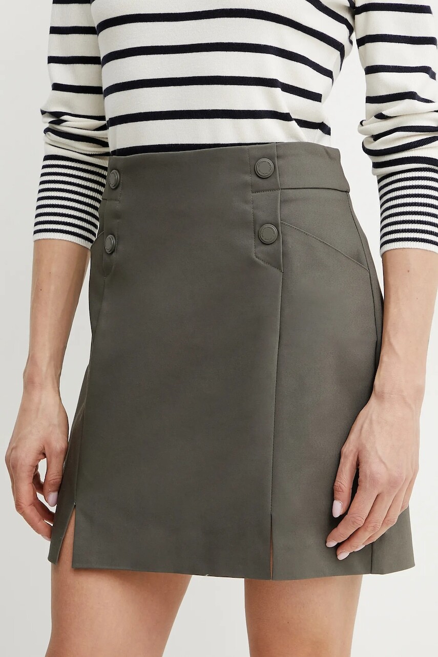 Sukňa Morgan JEON zelená farba, mini, puzdrová, JEON