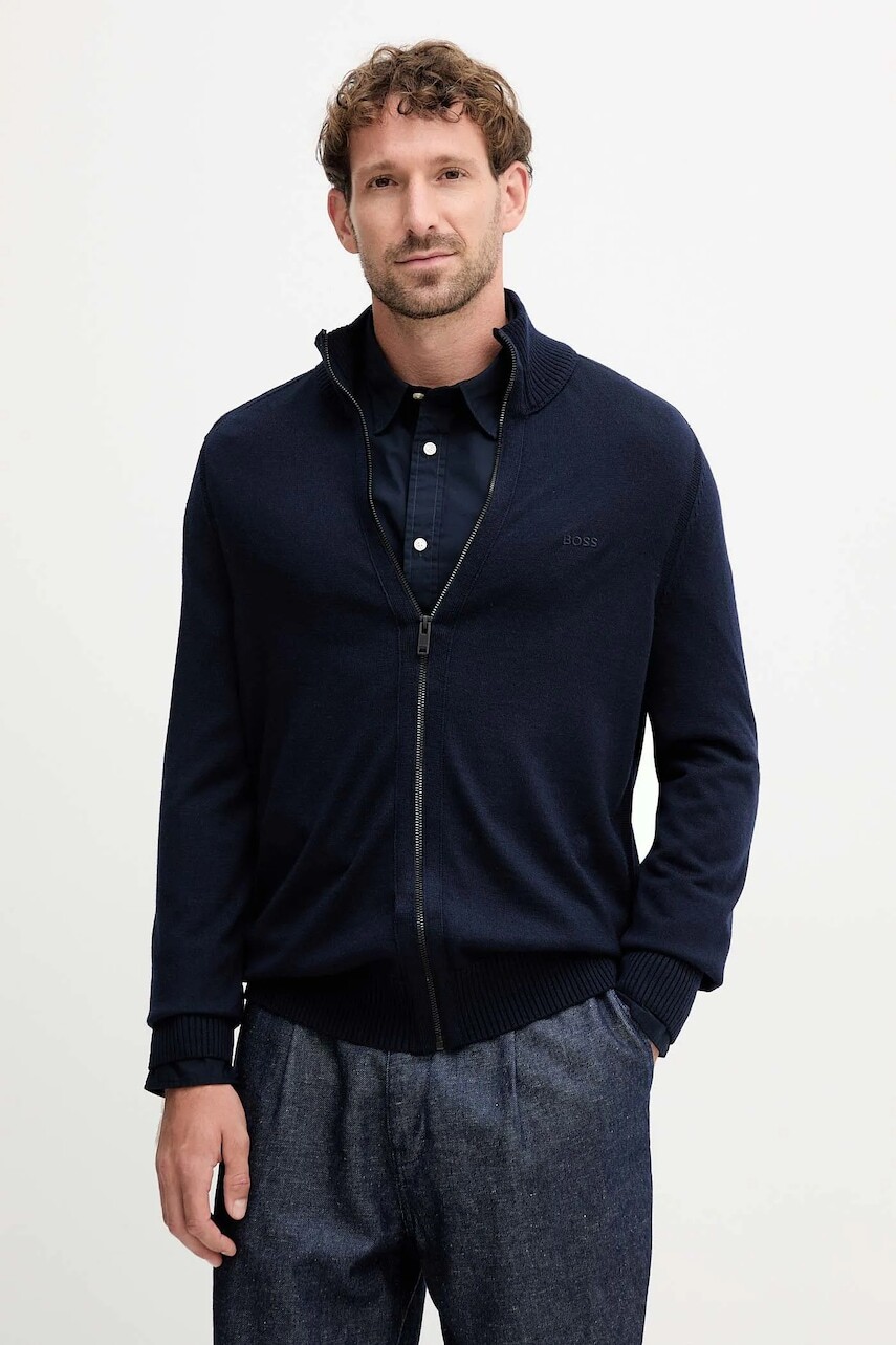 Sveter BOSS Orange čierna farba, 50501750