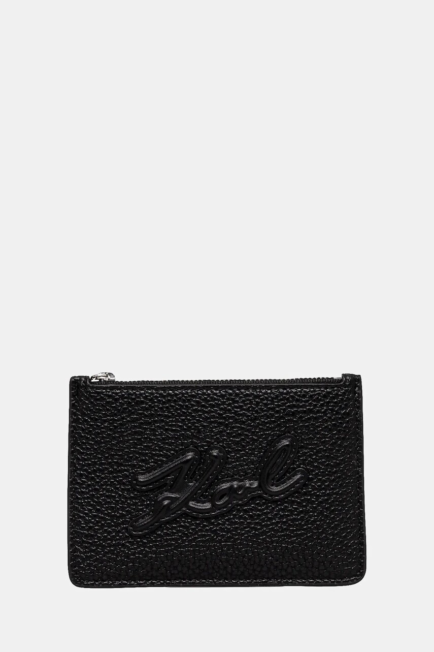 Peňaženka Karl Lagerfeld K/SKUARE dámska, čierna farba, A1W32052