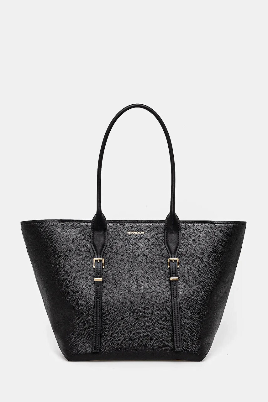 Kožená kabelka MICHAEL Michael Kors čierna farba, 30R5G9OT7L