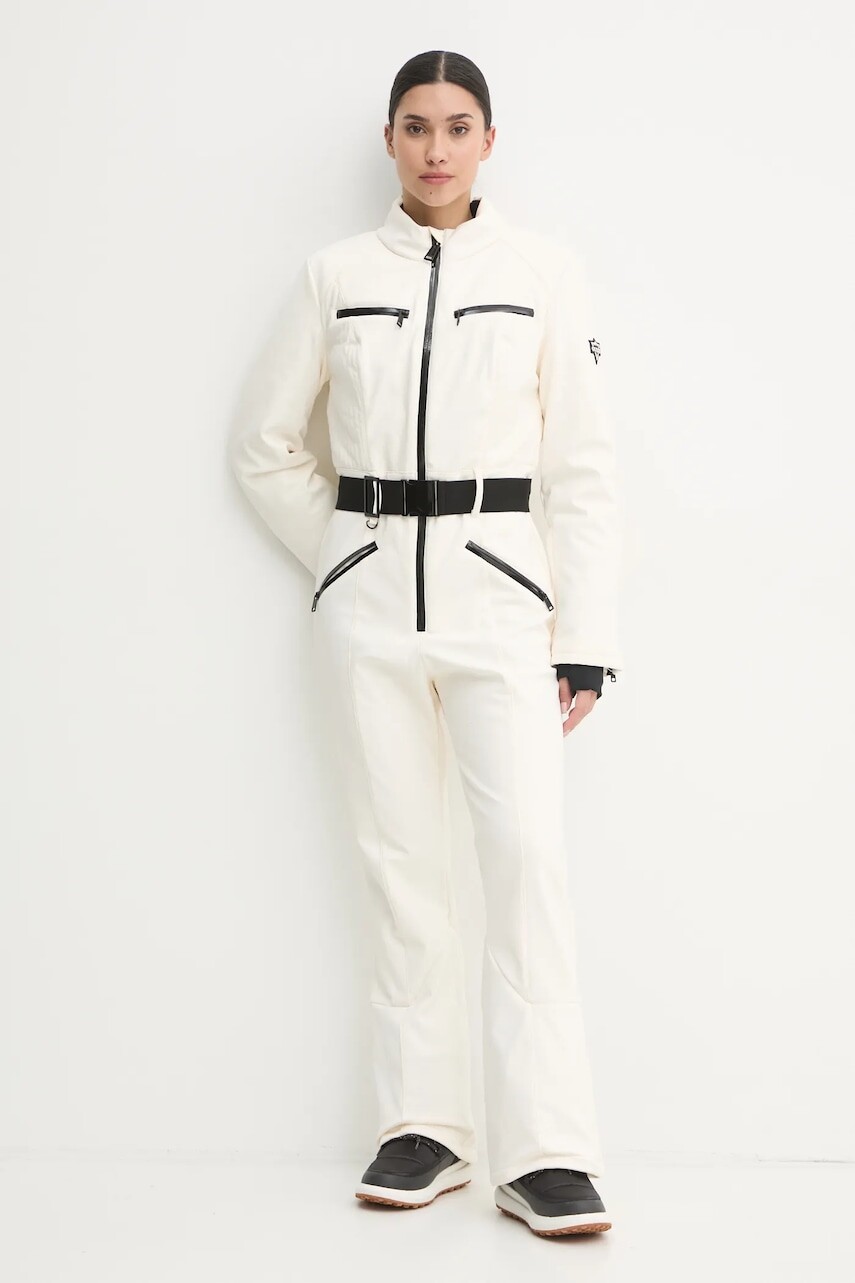 Lyžiarska kombinéza Guess béžová farba, W4PD1M WH1S0