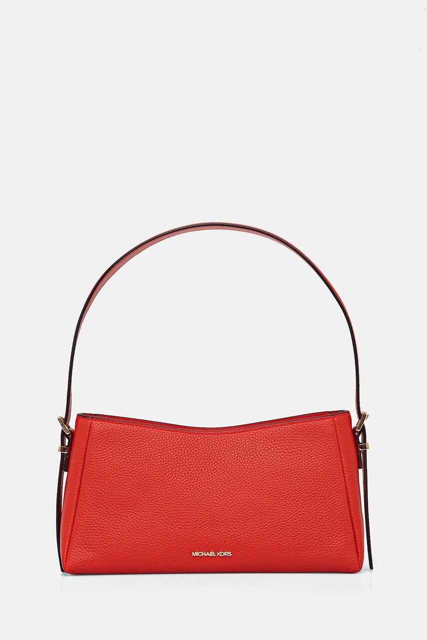 Kožená kabelka MICHAEL Michael Kors červená farba, 32R5G9OC6L