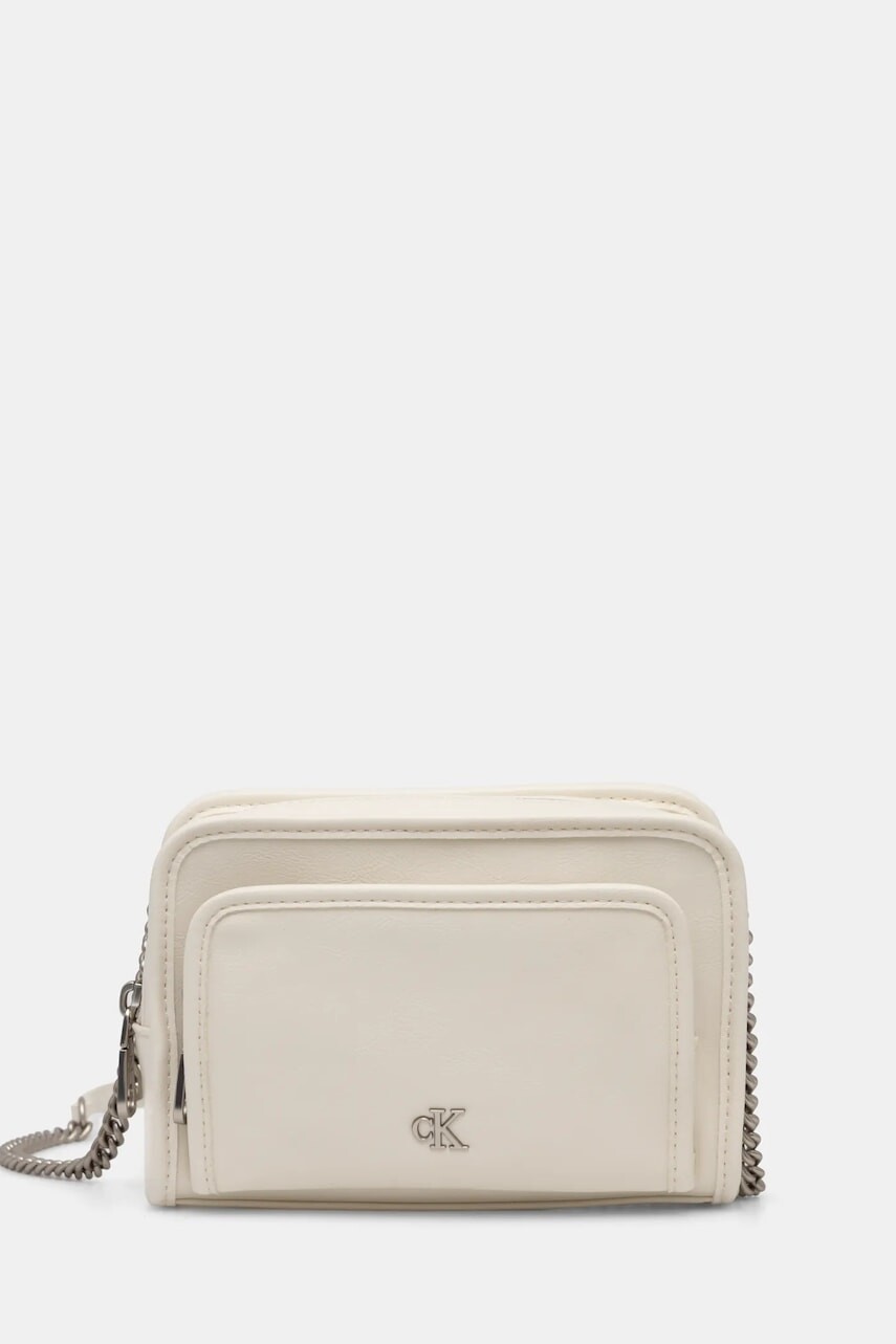 Kabelka Calvin Klein Jeans béžová farba, K60K613047