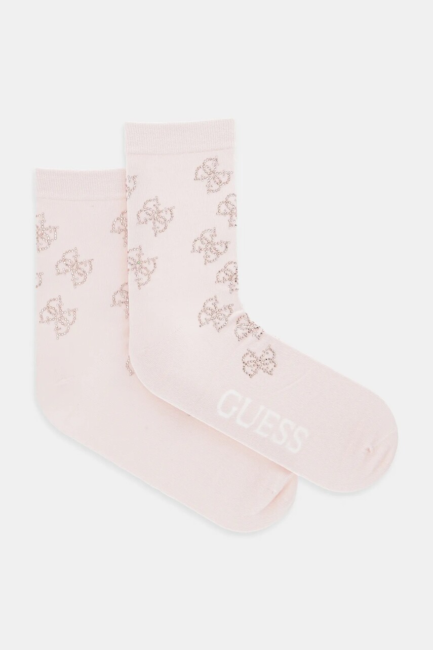 Ponožky Guess béžová farba, O5RY02 KBZU0