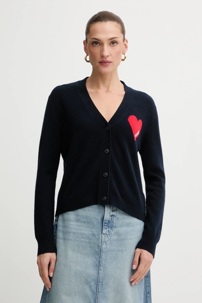 Kašmírový sveter FROM FUTURE šedá farba, WPC01131